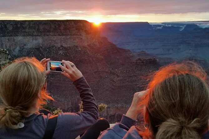 Sunset in the Grand Canyon from Sedona - Timing the drive: why the 11:00 am start is built for sunset