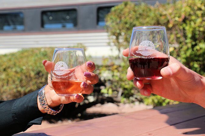Uncorked: Wine Fest at Verde Canyon Railroad - Food, wine glass, and what costs extra